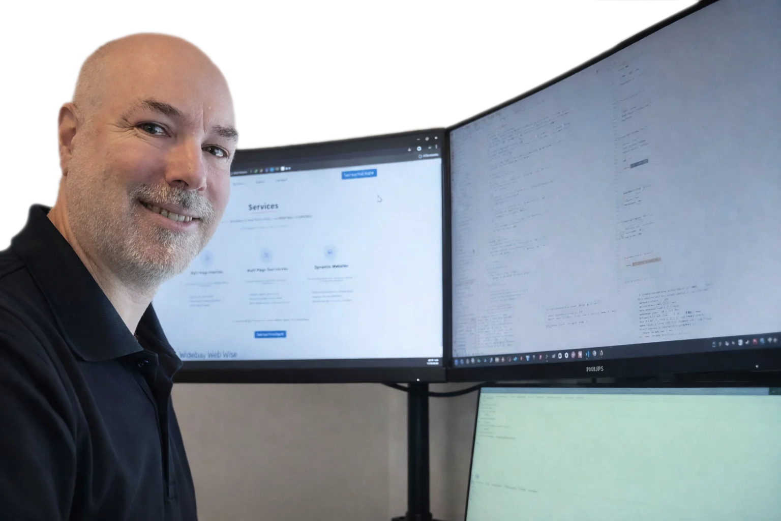 wide bay web wise worker building a web site